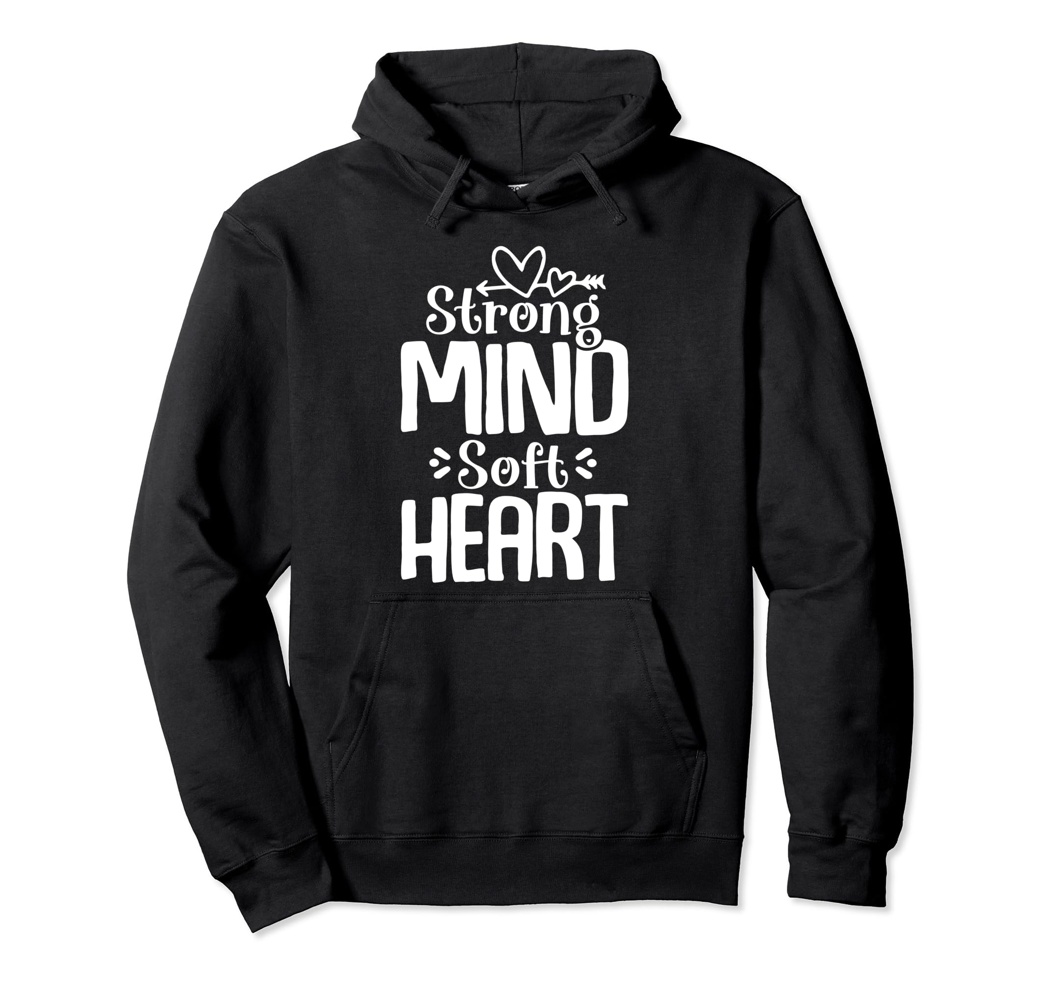 Strong Mind Soft Heart Depression Hoodie - Streetwear Style for Adults - T-Shirt, Sweatshirt, Hoodie