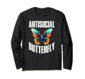 Antisocial Butterfly T-Shirt - Unique Graphic Unisex - T-Shirt, Sweatshirt, Hoodie
