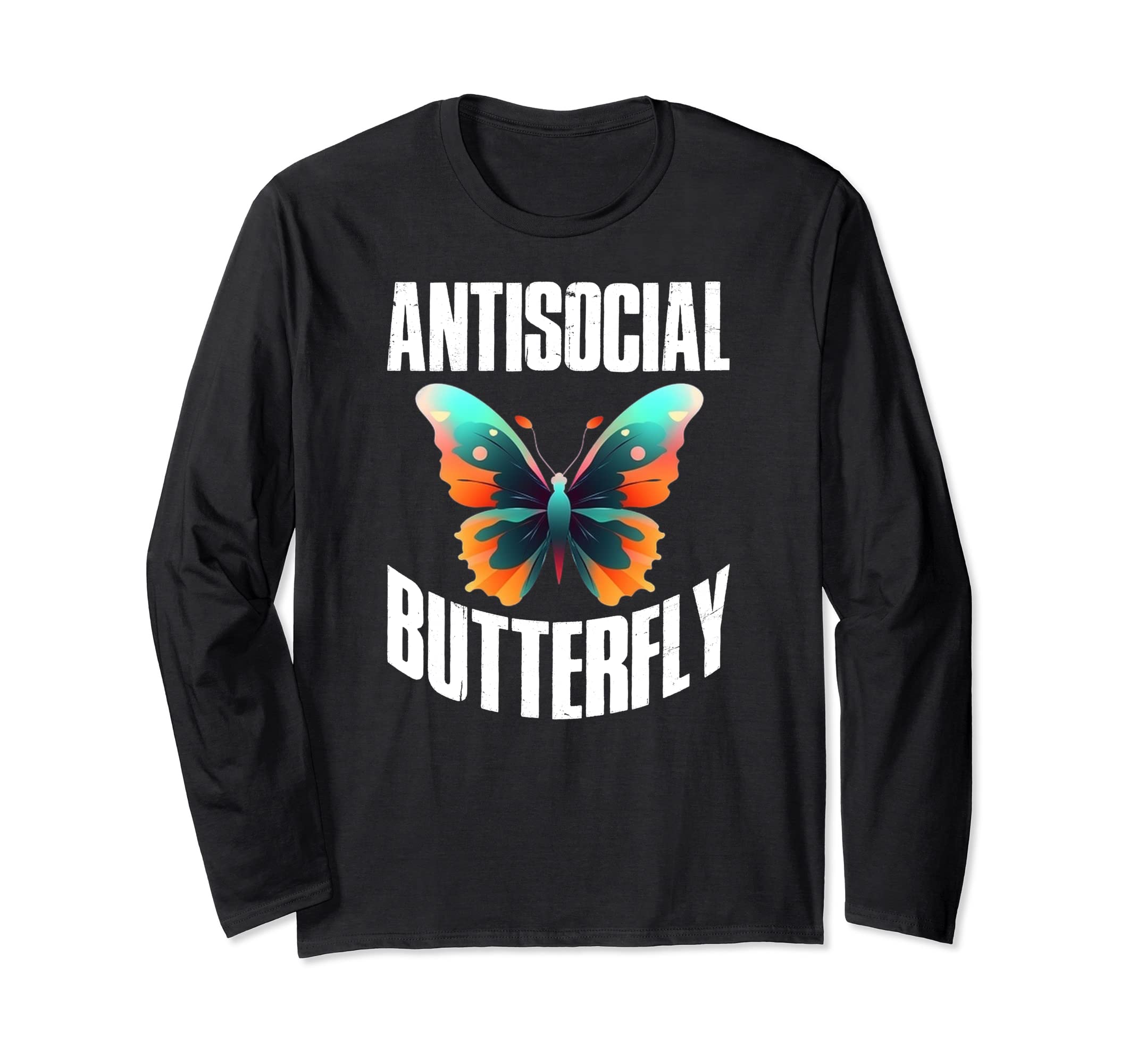 Antisocial Butterfly T-Shirt - Unique Graphic Unisex - T-Shirt, Sweatshirt, Hoodie