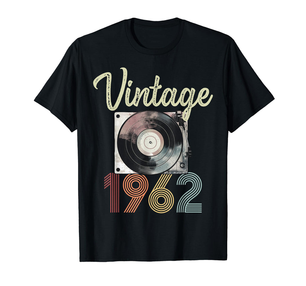 1962 Vinyl Record Player 62Nd T-Shirt - Aesthetic Graphic for Adults - T-Shirt, Sweatshirt, Hoodie