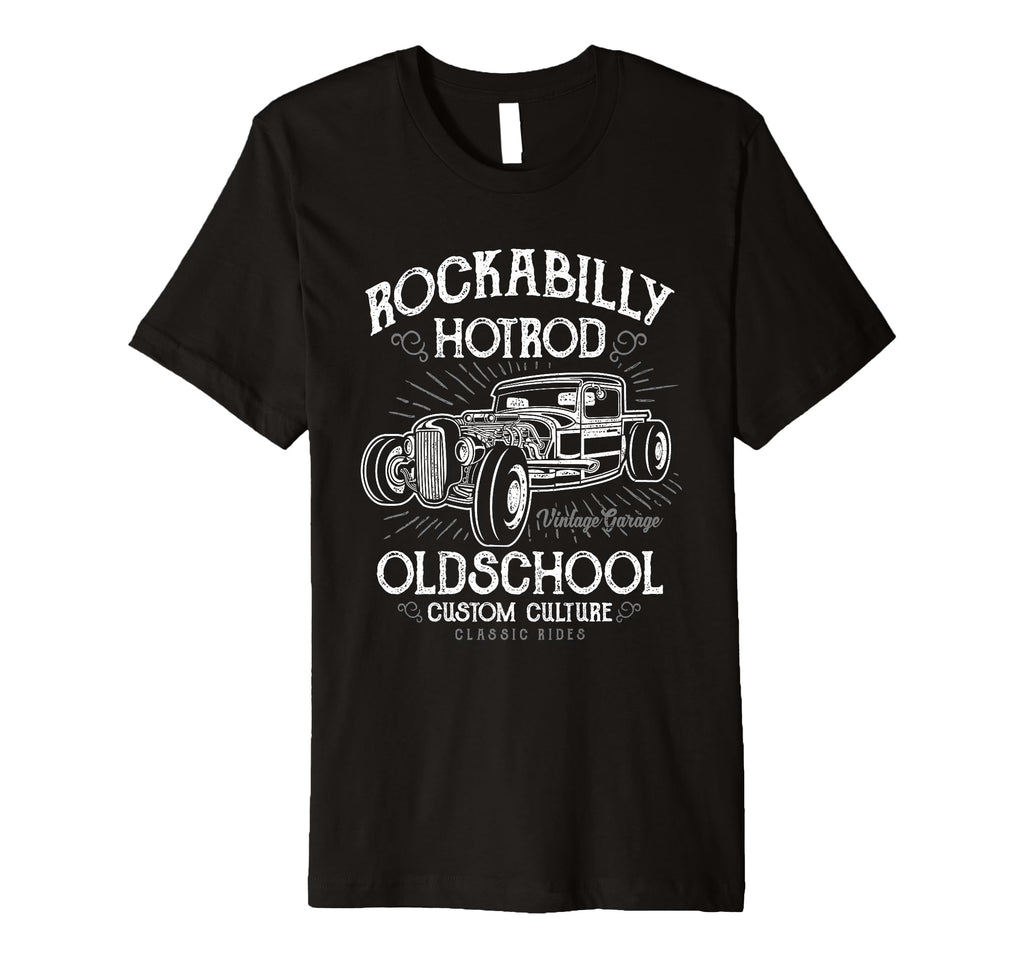 Hotrod Car Distressed T-Shirt - Minimalist Print for Adults - T-Shirt, Sweatshirt, Hoodie