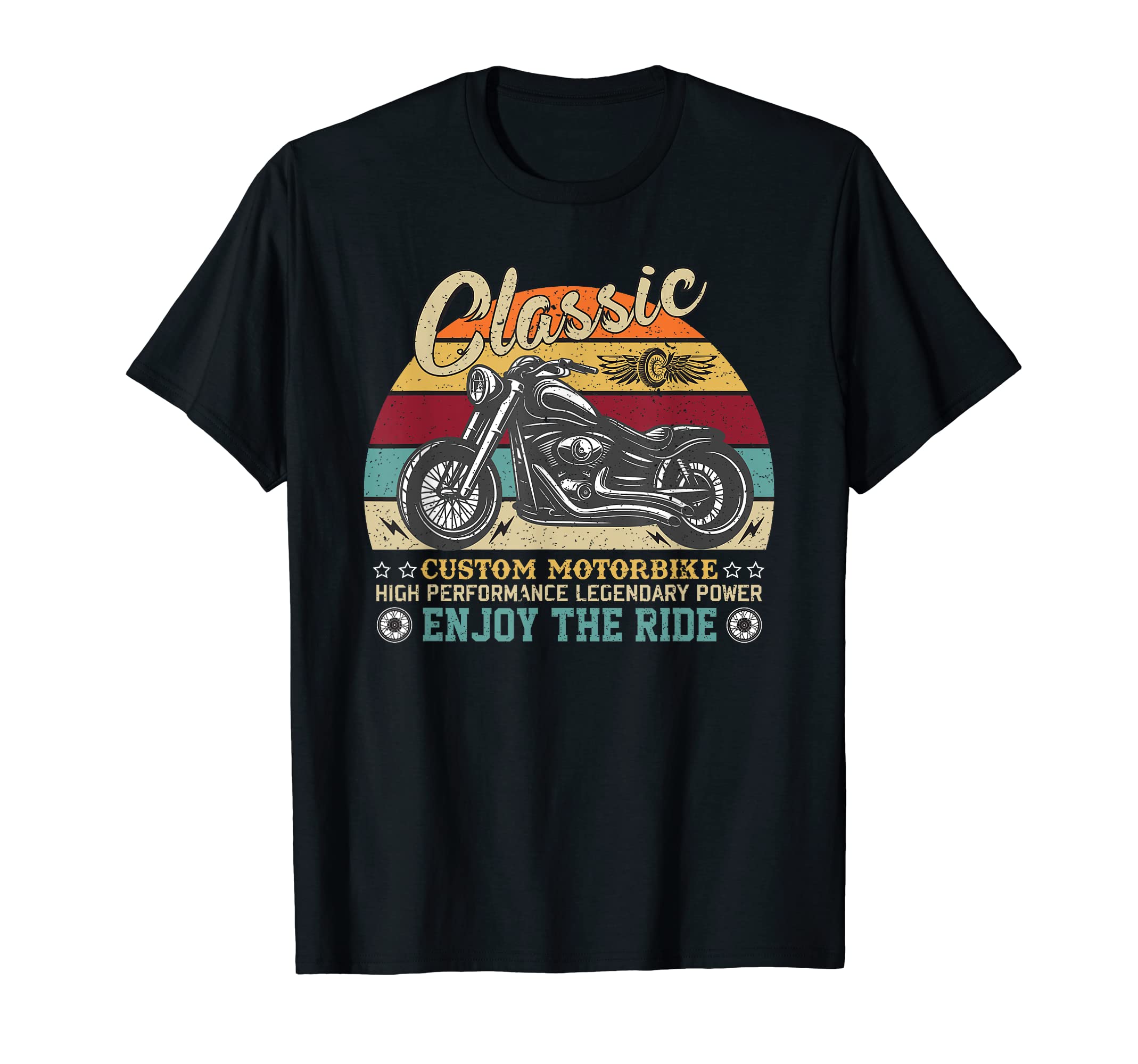 Motorbike Enjoy Ride Biker Rider T-Shirt - Trendy Graphic Men Women - T-Shirt, Sweatshirt, Hoodie