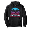 Sunset Mothman Vaporwave Synthwave Hoodie - Graphic Print Men Women - T-Shirt, Sweatshirt, Hoodie