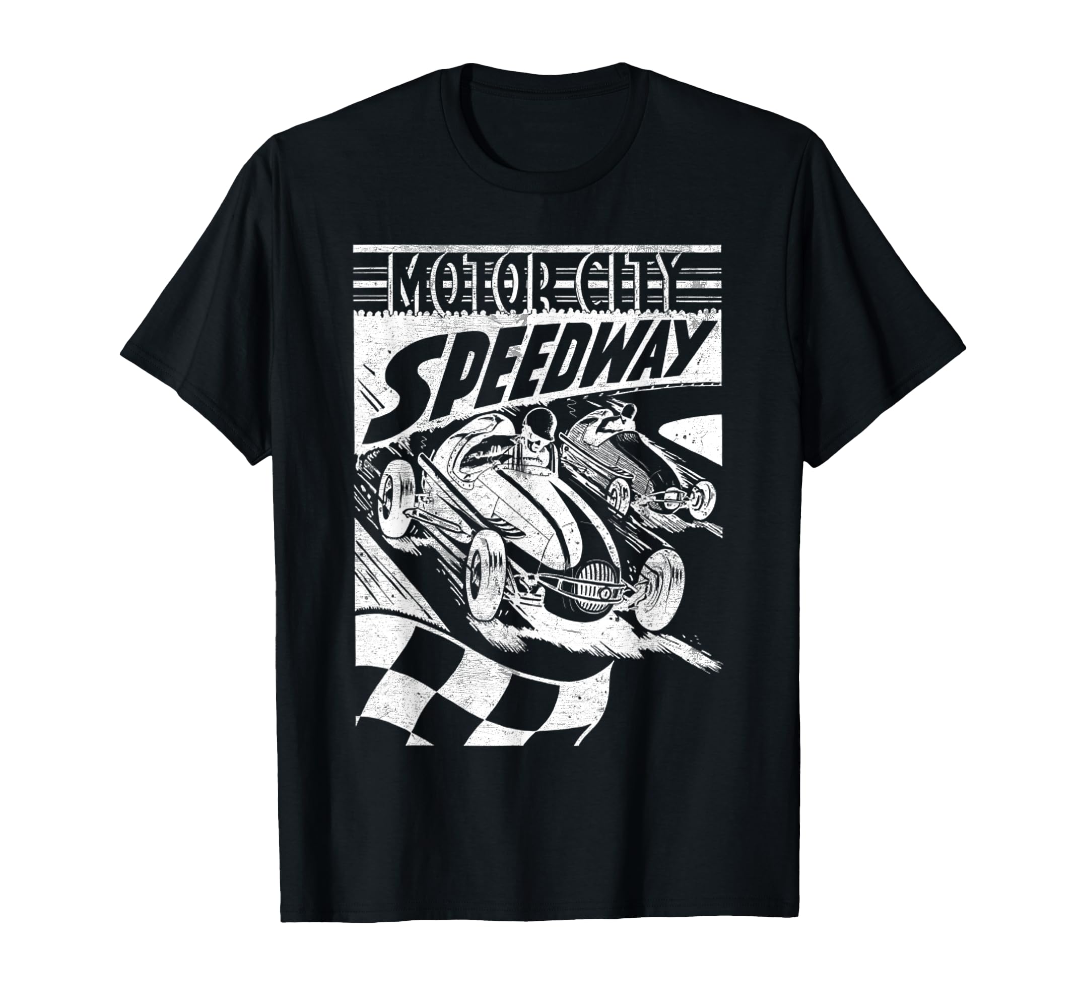 Motor City Motorcycle Speedway T-Shirt - Streetwear Style for Adults - T-Shirt, Sweatshirt, Hoodie