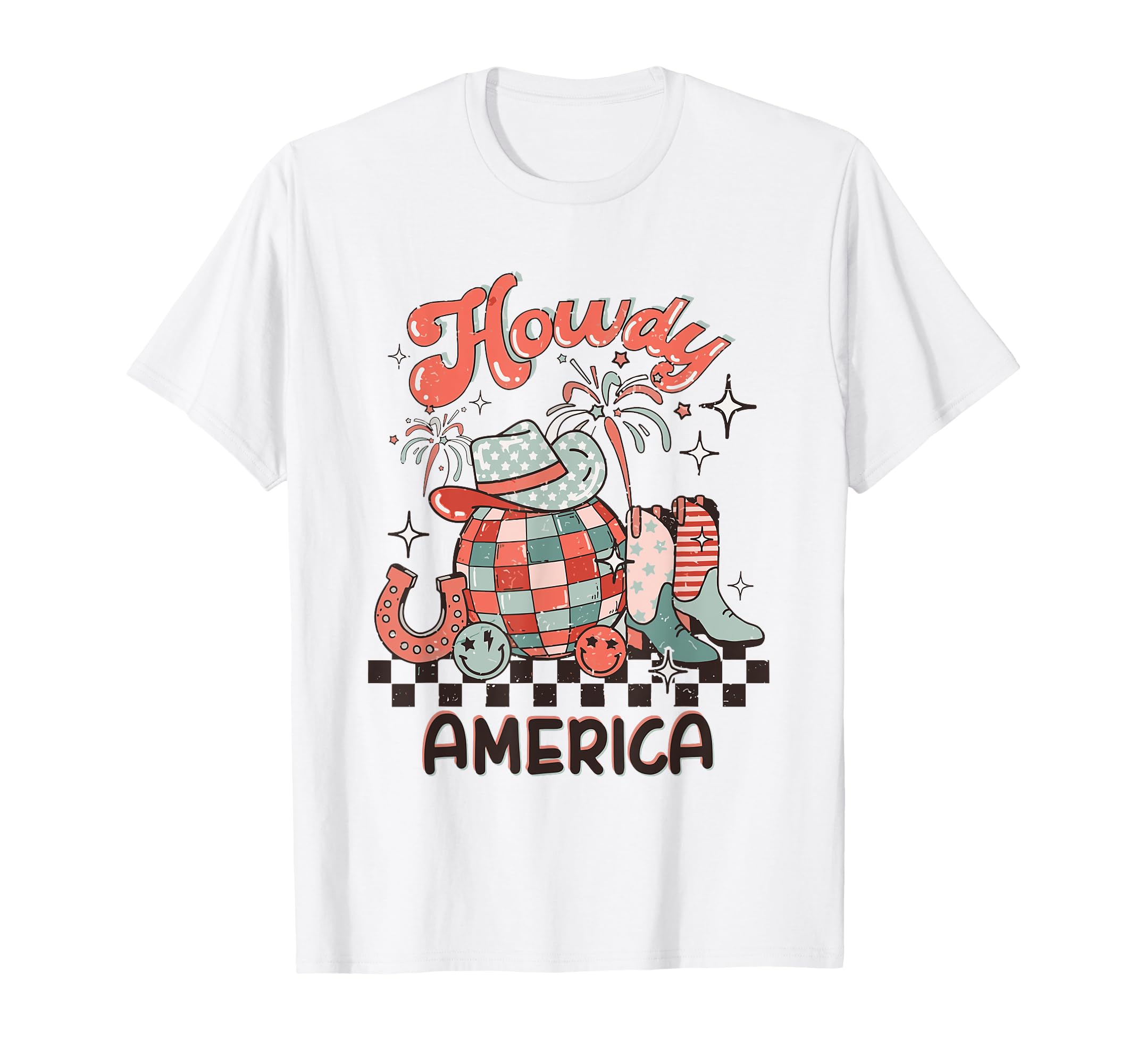 Howdy 4Th July Western Patriotic T-Shirt - Streetwear Style Men Women - T-Shirt, Sweatshirt, Hoodie