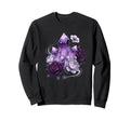 Amethyst Crystal Cluster Gothic Sweatshirt - Unique Graphic Men Women - T-Shirt, Sweatshirt, Hoodie