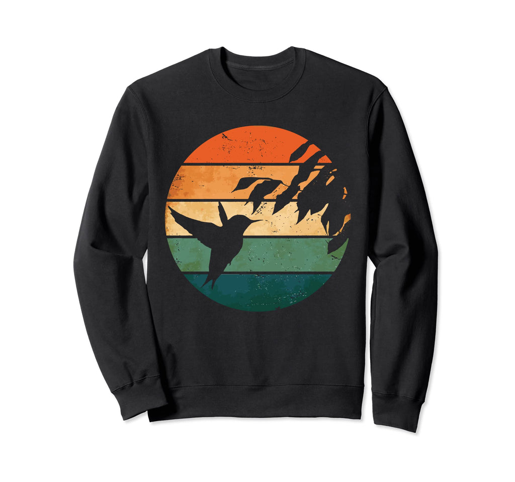 Hummingbird Distressed Sunset Sweatshirt - Streetwear Style Unisex - T-Shirt, Sweatshirt, Hoodie