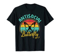 Antisocial Butterfly Hater Introvert T-Shirt - Custom Art Print Men Women - T-Shirt, Sweatshirt, Hoodie