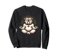 Meditation Bulldog Yoga Pose Sweatshirt - Minimalist Print Men Women - T-Shirt, Sweatshirt, Hoodie