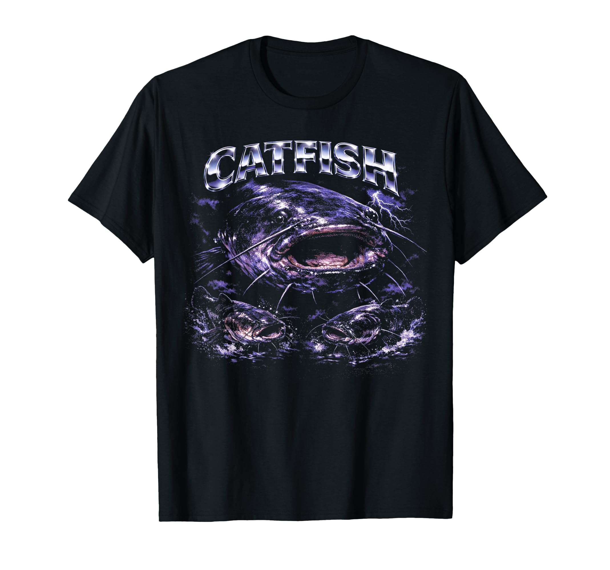 Funny Catfish 90S Bootleg Fish T-Shirt - Graphic Print for Adults - T-Shirt, Sweatshirt, Hoodie