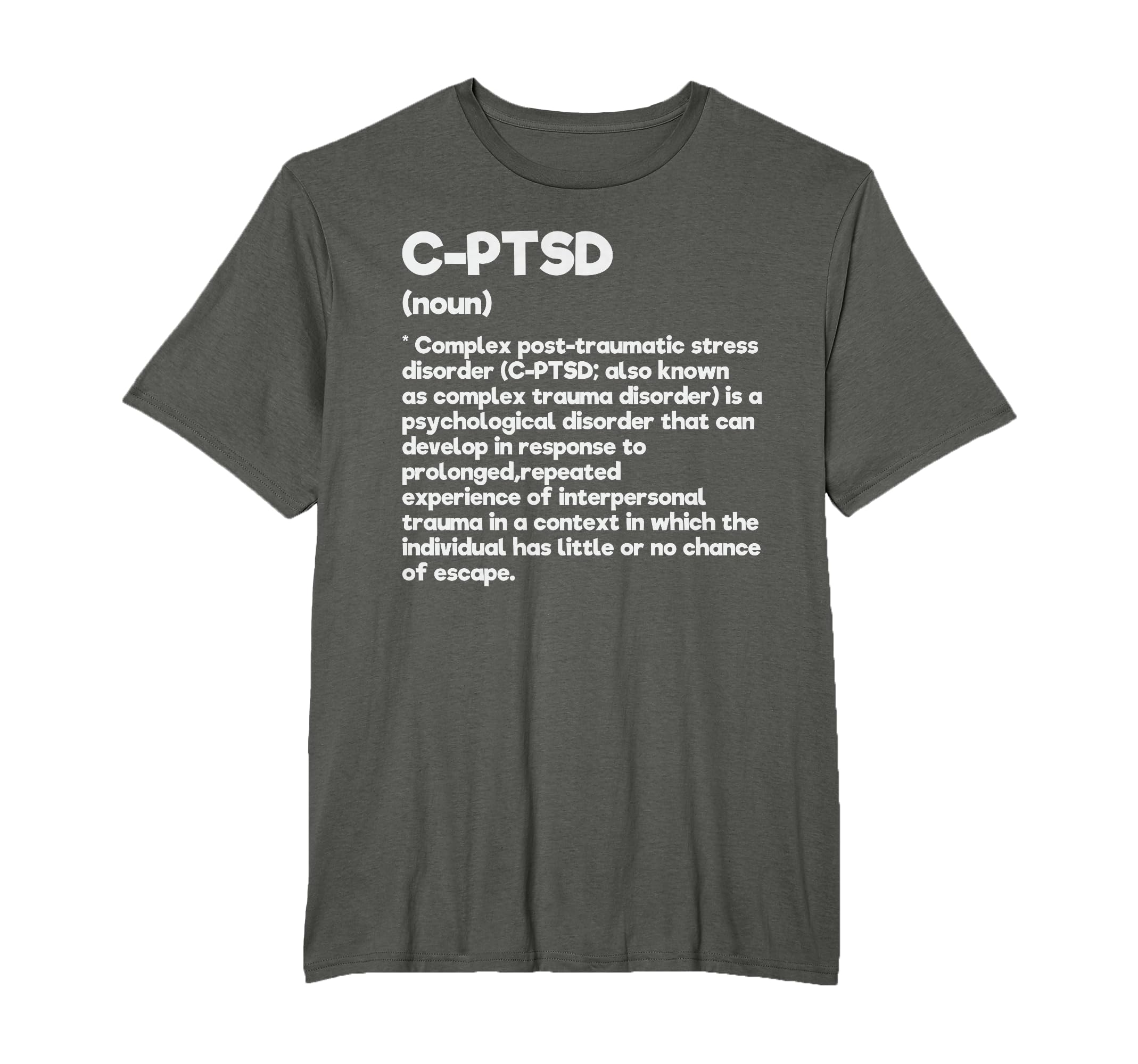 C Ptsd Definition Stress Awareness T-Shirt - Streetwear Style Men Women - T-Shirt, Sweatshirt, Hoodie