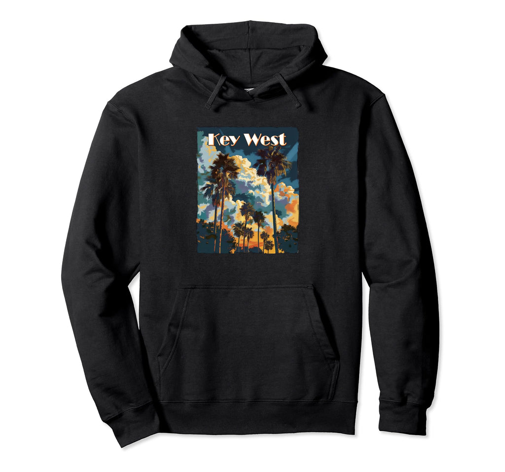 Key West Florida Palm Trees Beach Hoodie - Aesthetic Graphic for Adults - T-Shirt, Sweatshirt, Hoodie