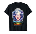 Moon Meditation Lunar Mindfulness T-Shirt - Custom Art Print Unisex - T-Shirt, Sweatshirt, Hoodie