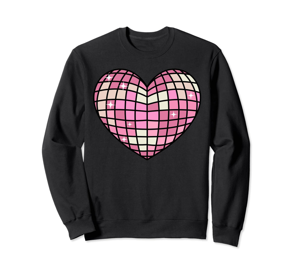 Danish Pastel Aesthetic Heart Disco Sweatshirt - Fun Novelty Design Unisex - T-Shirt, Sweatshirt, Hoodie
