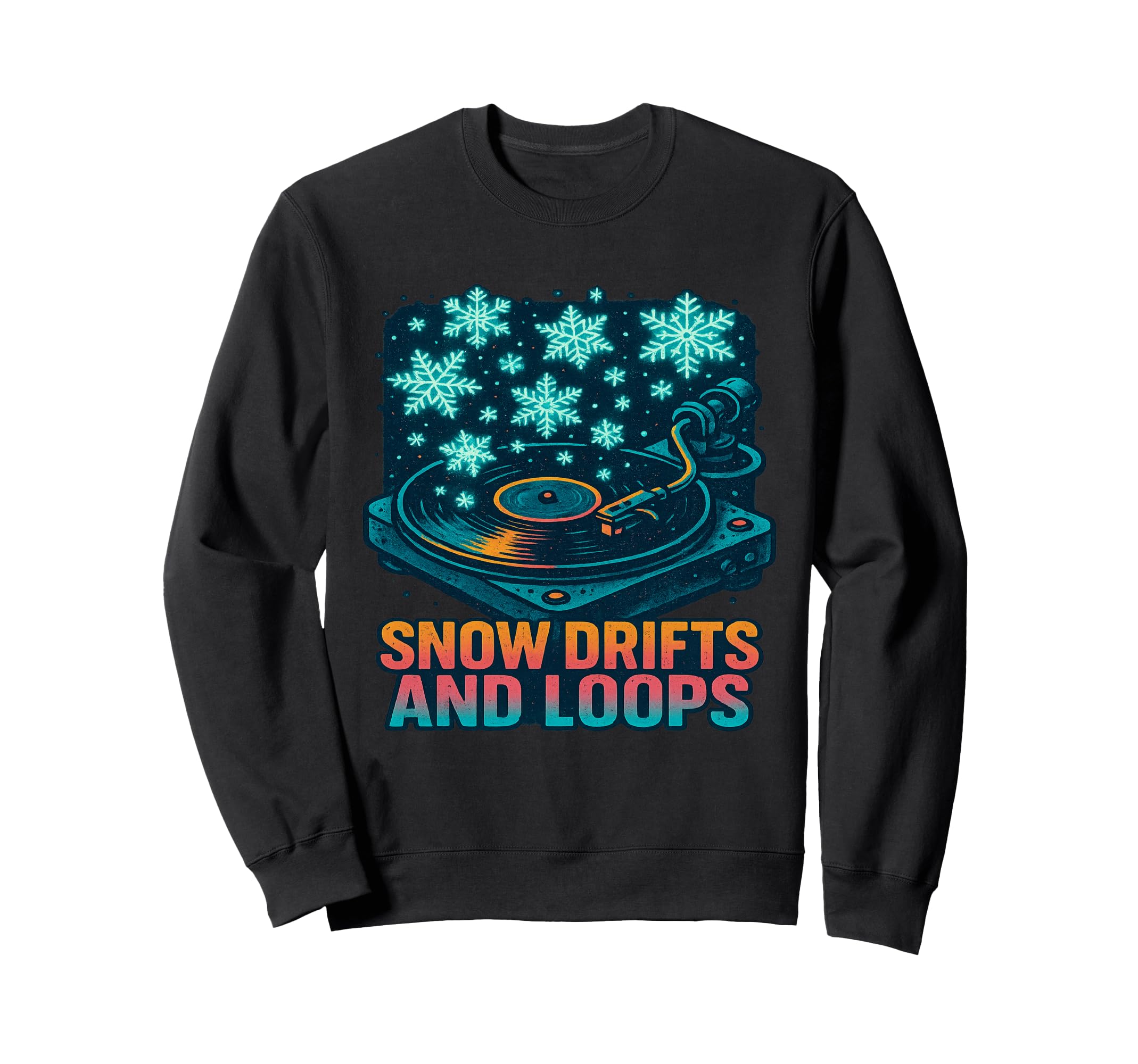 Snow Drifts And Loops Winter Sweatshirt - Fun Novelty Design for Adults - T-Shirt, Sweatshirt, Hoodie