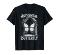 Gothic Antisocial Butterfly Aesthetic T-Shirt - Graphic Print Unisex - T-Shirt, Sweatshirt, Hoodie