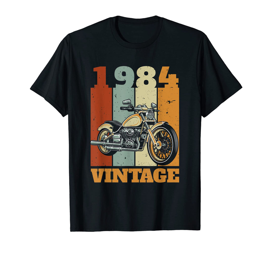 1984 Born Motorcycle Gift Biker T-Shirt - Casual Everyday Wear Men Women - T-Shirt, Sweatshirt, Hoodie