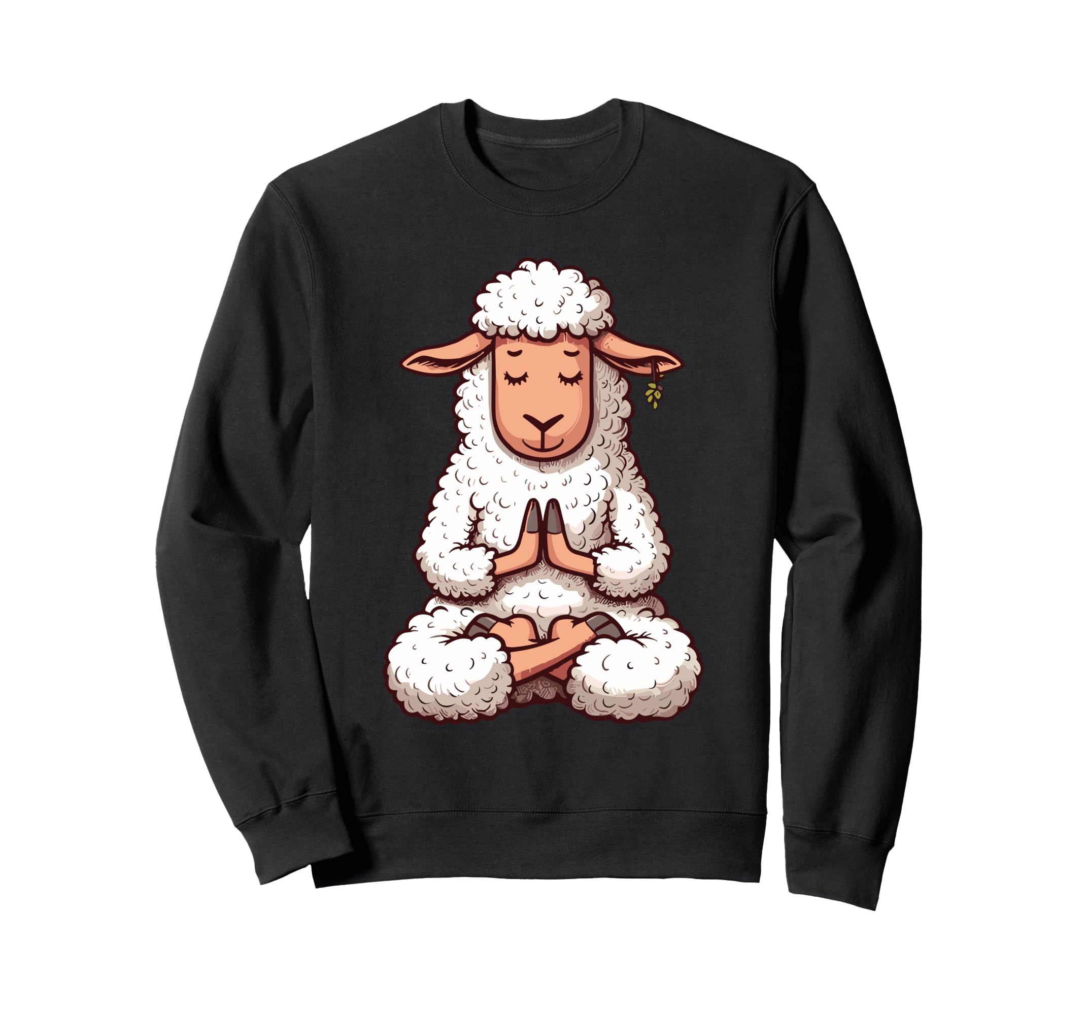 Meditation Sheep Yoga Pose Sweatshirt - Streetwear Style for Adults - T-Shirt, Sweatshirt, Hoodie