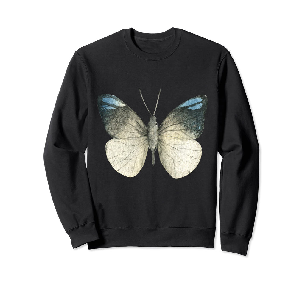Watercolor Moth Goth Horror Sweatshirt - Custom Art Print Unisex - T-Shirt, Sweatshirt, Hoodie