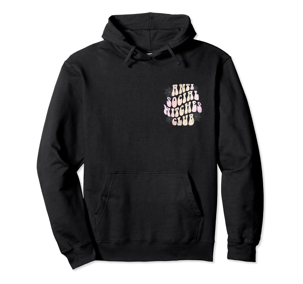 Funny Anti Social Witches Club Hoodie - Aesthetic Graphic Men Women - T-Shirt, Sweatshirt, Hoodie