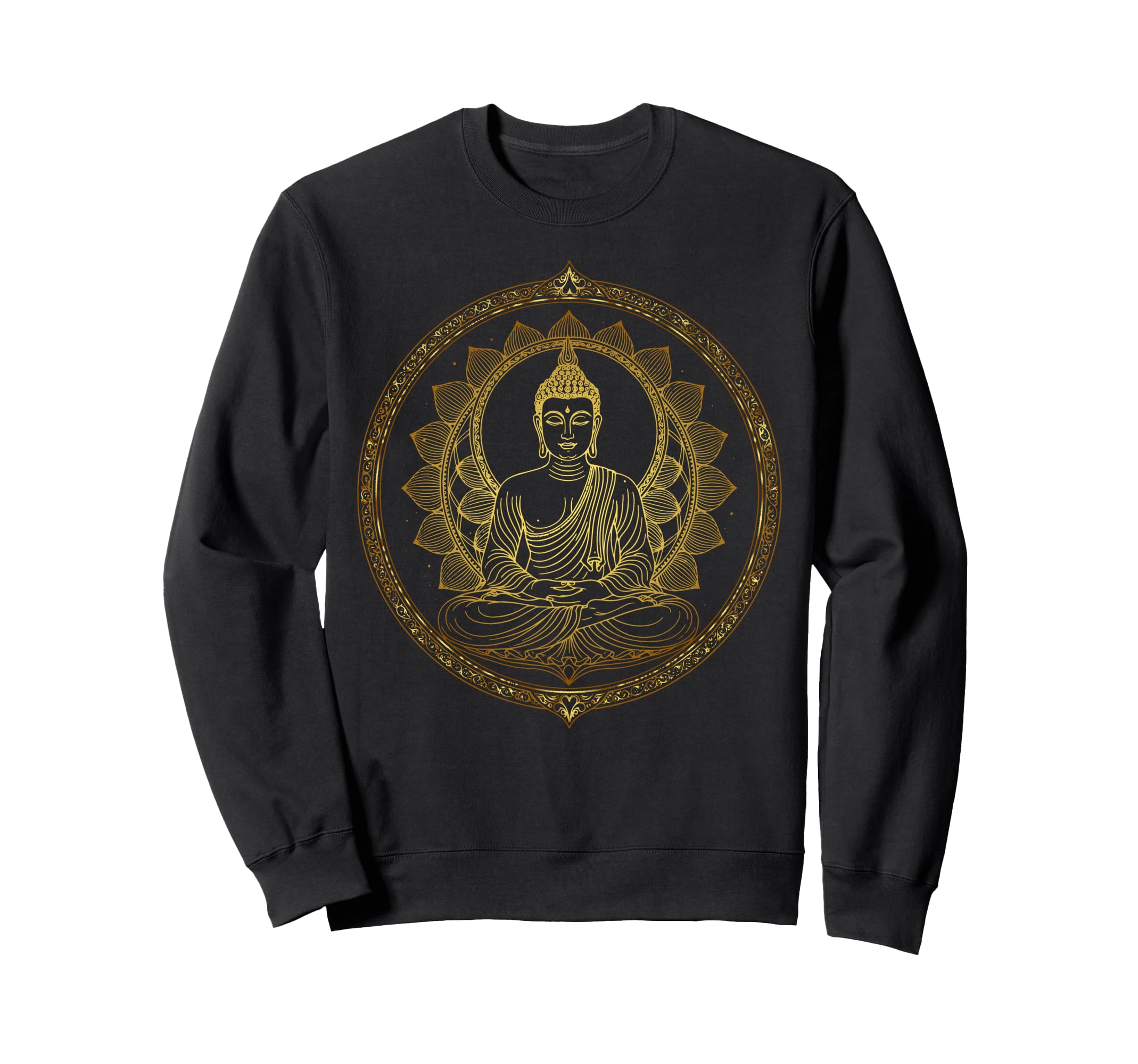 Spiritual Buddha Meditation Minimal Sweatshirt - Graphic Print Men Women - T-Shirt, Sweatshirt, Hoodie