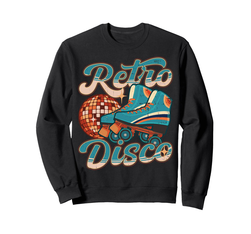 Roller Skating Roller Disco Skate Sweatshirt - Unique Graphic Men Women - T-Shirt, Sweatshirt, Hoodie