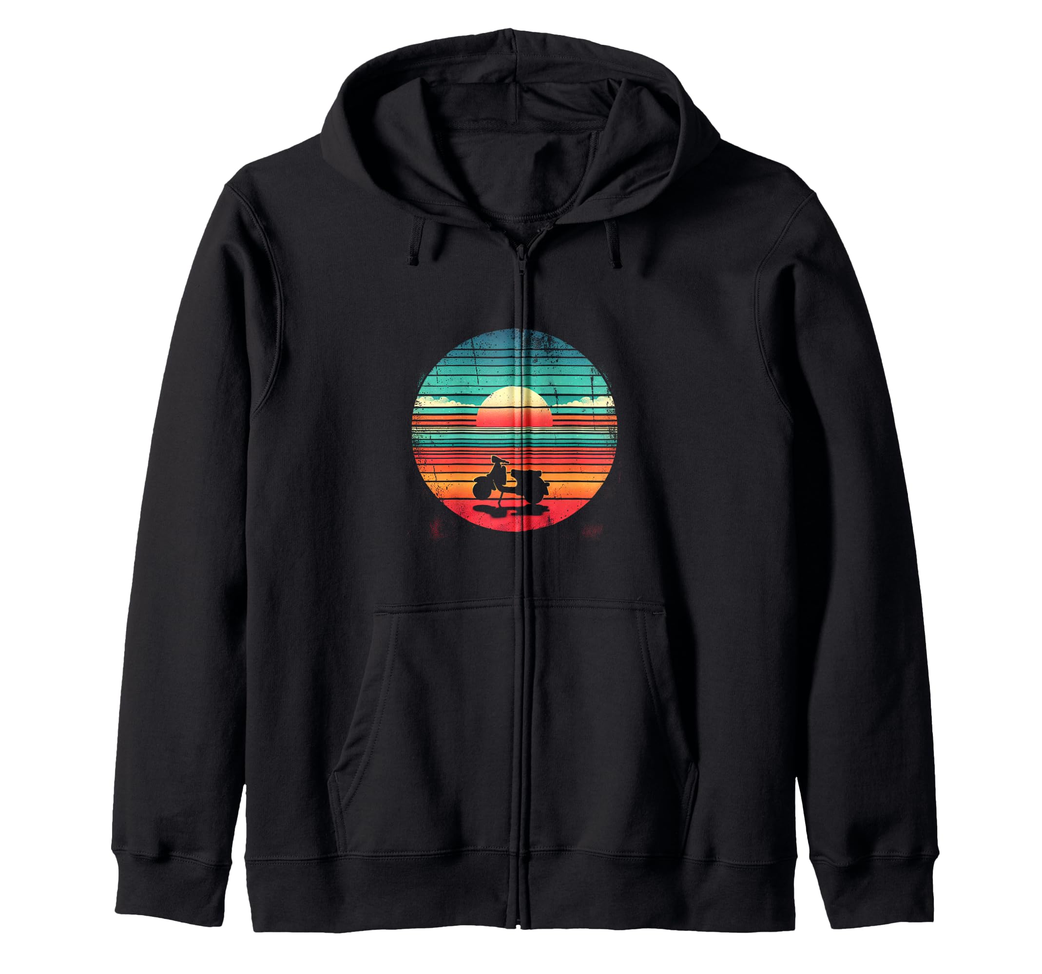 Motorcycle Sunset Sweatshirt - Streetwear Style Unisex - T-Shirt, Sweatshirt, Hoodie