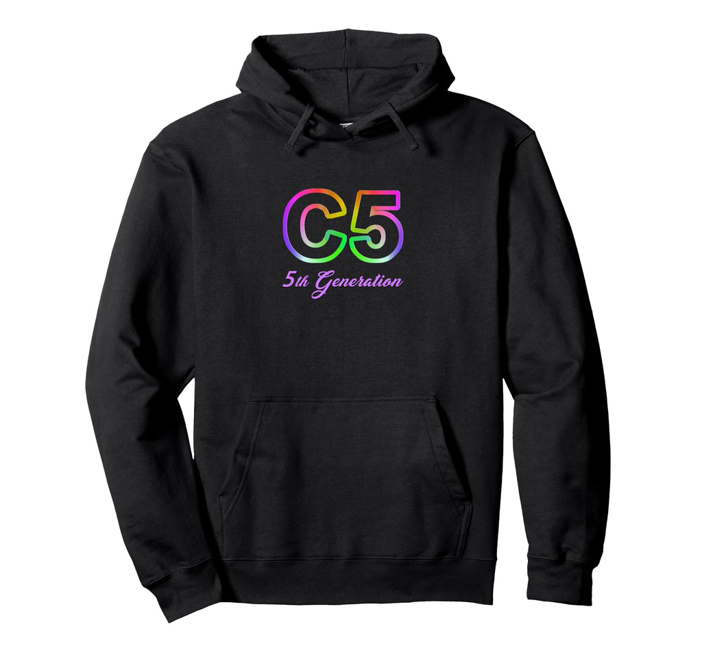 C5 Emblem American Muscle Car Vette Hoodie - Novelty Apparel Unisex - T-Shirt, Sweatshirt, Hoodie