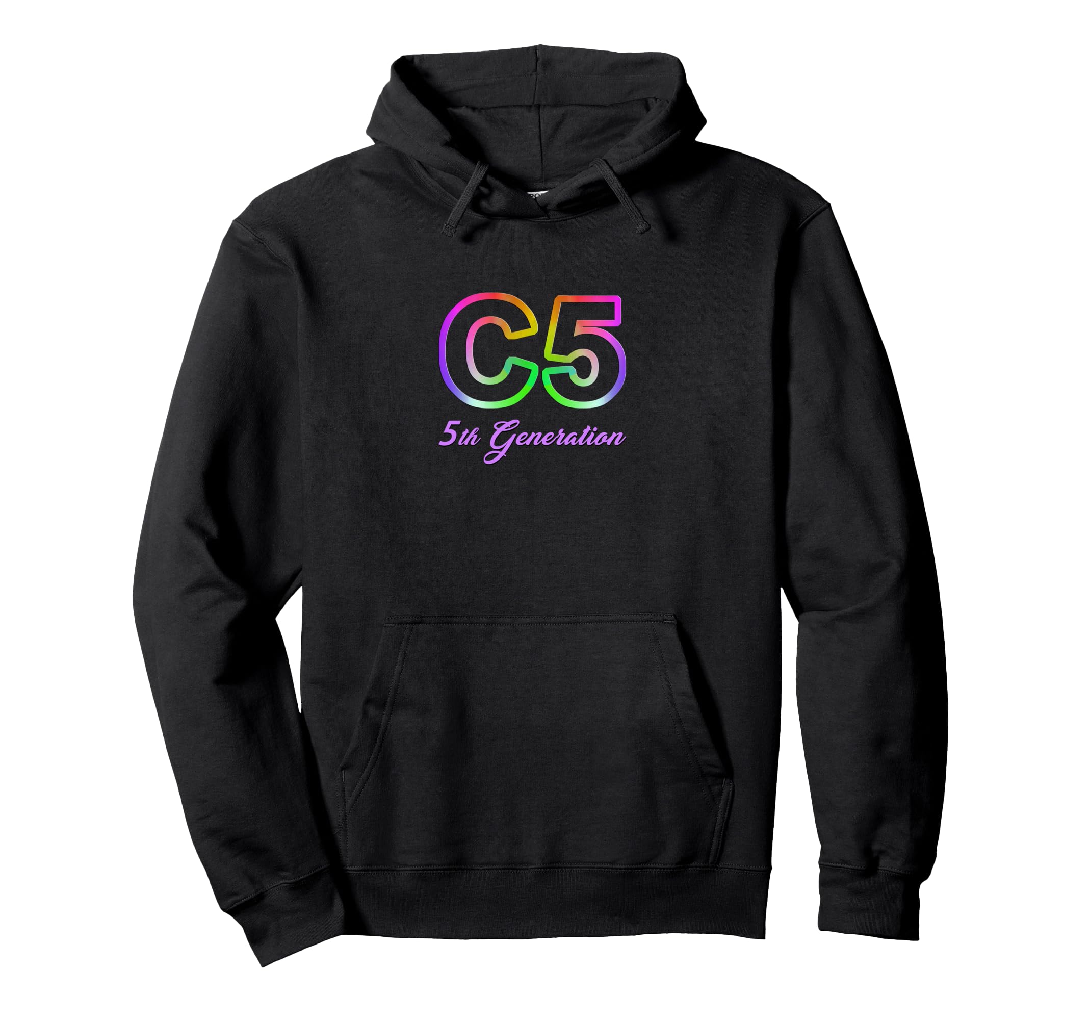 C5 Emblem American Muscle Car Vette Hoodie - Novelty Apparel Unisex - T-Shirt, Sweatshirt, Hoodie