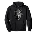 Buddha Headphones Mindfulness Music Hoodie - Custom Art Print for Adults - T-Shirt, Sweatshirt, Hoodie