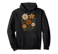 Boho Wildflower Earthy Floral Art Hoodie - Unique Graphic Men Women - T-Shirt, Sweatshirt, Hoodie