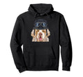 Funny Motorcycle Helmet Clumber Spaniel Hoodie - Aesthetic Graphic Unisex - T-Shirt, Sweatshirt, Hoodie