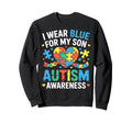 Autism Mom Autism Dad Autistic Son Sweatshirt - Streetwear Style Unisex - T-Shirt, Sweatshirt, Hoodie