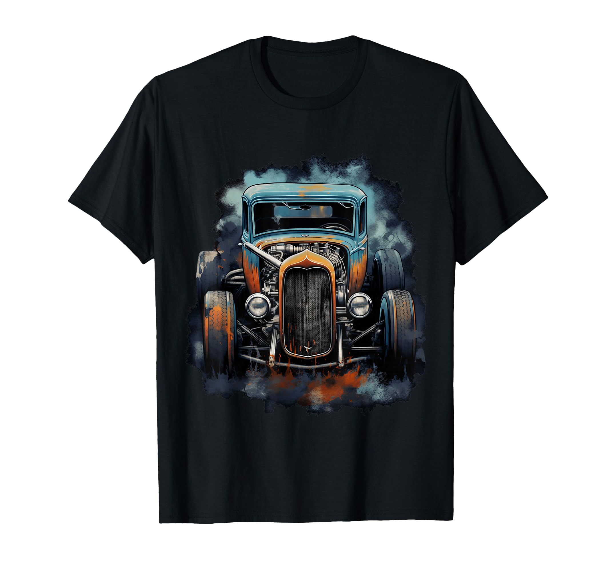 Rust Bucket Hot Rod Rat Rod Car T-Shirt - Streetwear Style for Adults - T-Shirt, Sweatshirt, Hoodie