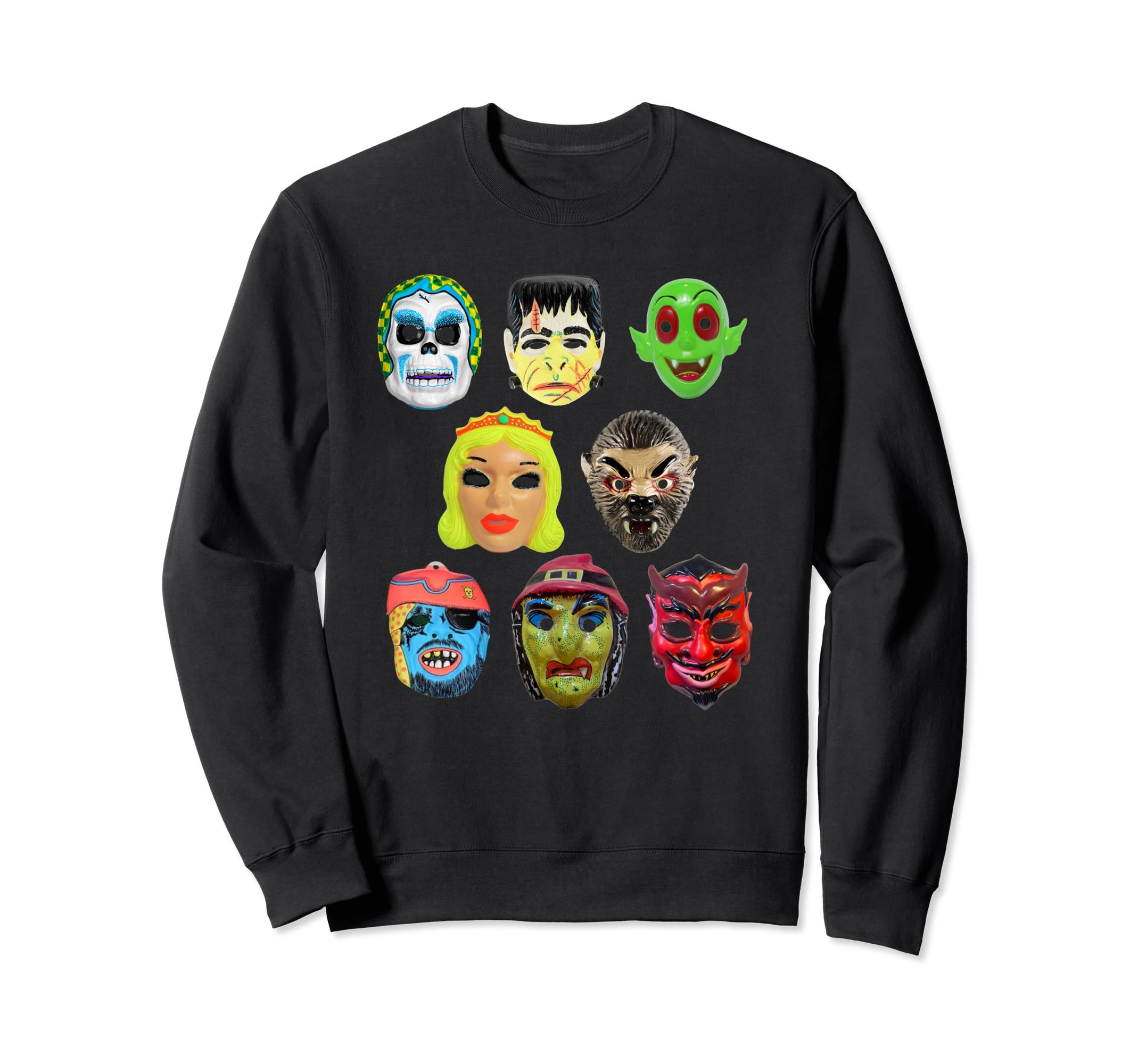 Halloween Masks 70S Costume Sweatshirt - Streetwear Style for Adults - T-Shirt, Sweatshirt, Hoodie