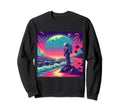 Synthwave Astronaut Beach 1980S Sweatshirt - Graphic Print Unisex - T-Shirt, Sweatshirt, Hoodie
