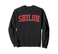 Shiloh Pa Distressed Red Varsity Sweatshirt - Unique Graphic for Adults - T-Shirt, Sweatshirt, Hoodie