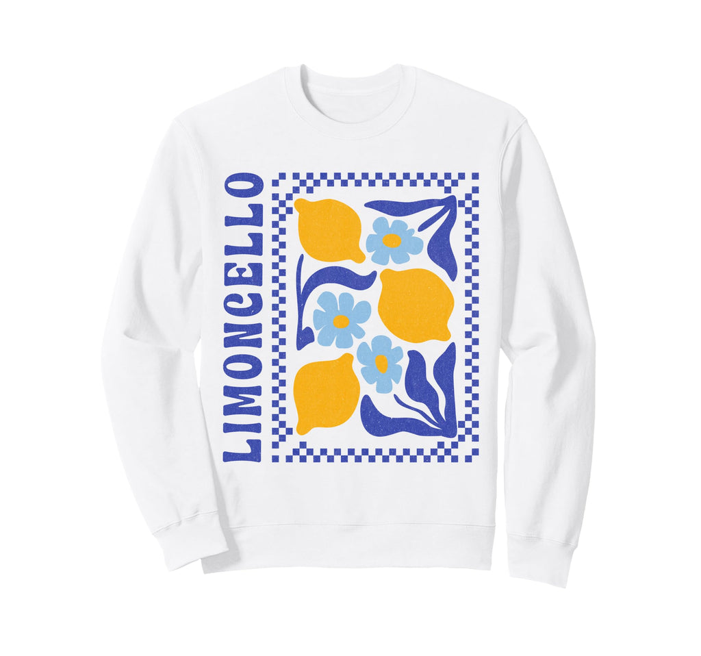 Limoncello Boho Floral Lemons Sweatshirt - Fun Novelty Design Unisex - T-Shirt, Sweatshirt, Hoodie