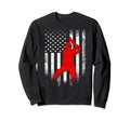 Usa American Flag Cricket Player Team Sweatshirt - Custom Art Print Unisex - T-Shirt, Sweatshirt, Hoodie