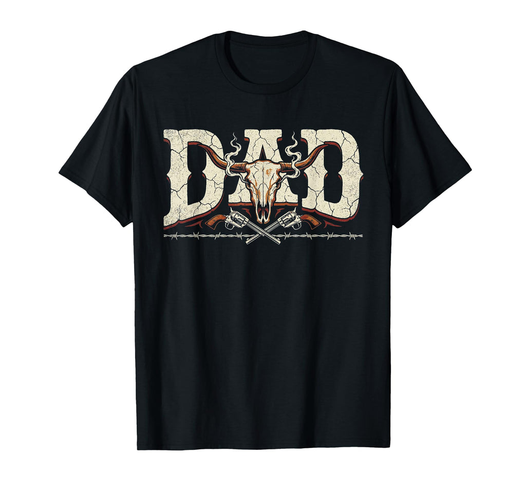 Western Dad Country Rodeo Cowboy T-Shirt - Custom Art Print Men Women - T-Shirt, Sweatshirt, Hoodie