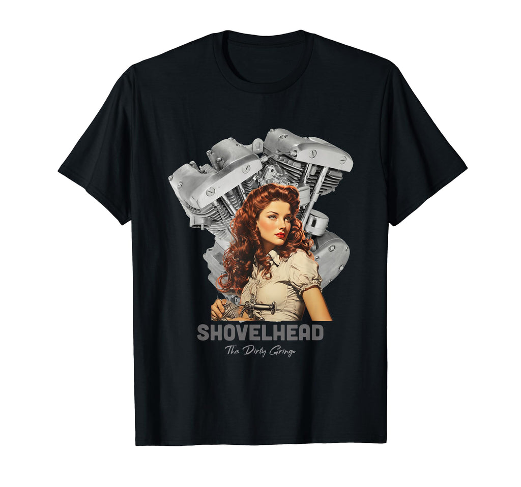 Hd Motorcycle Vtwin Shovelhead T-Shirt - Minimalist Print for Adults - T-Shirt, Sweatshirt, Hoodie