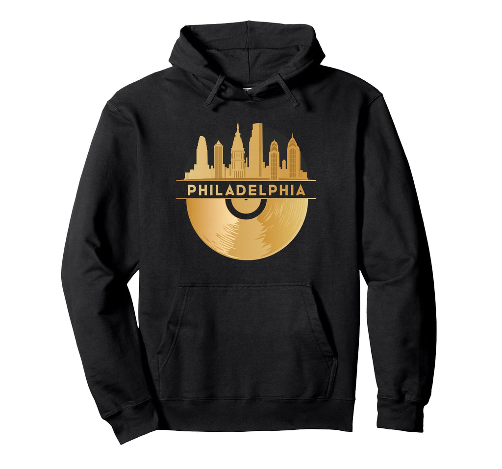 Vinyl Record Player Disco Music Hoodie - Casual Everyday Wear Unisex - T-Shirt, Sweatshirt, Hoodie