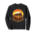 Walk Peace Monks Sunset Zen Sweatshirt - Streetwear Style Unisex - T-Shirt, Sweatshirt, Hoodie