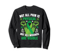 Green Ribbon Mental Health Sweatshirt - Fun Novelty Design Unisex - T-Shirt, Sweatshirt, Hoodie