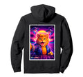 Ufo Selfie Cat Meme Synthwave 80S Hoodie - Minimalist Print Men Women - T-Shirt, Sweatshirt, Hoodie