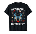 Antisocial Butterfly Grunge Fairycore T-Shirt - Unique Graphic Unisex - T-Shirt, Sweatshirt, Hoodie