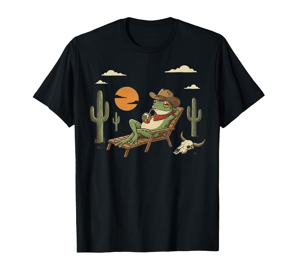 Funny Cowboy Frog Western Country Wild T-Shirt - Streetwear Style Unisex - T-Shirt, Sweatshirt, Hoodie