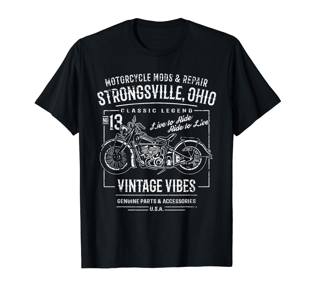 Strongsville Oh Usa Distressed T-Shirt - Aesthetic Graphic Unisex - T-Shirt, Sweatshirt, Hoodie
