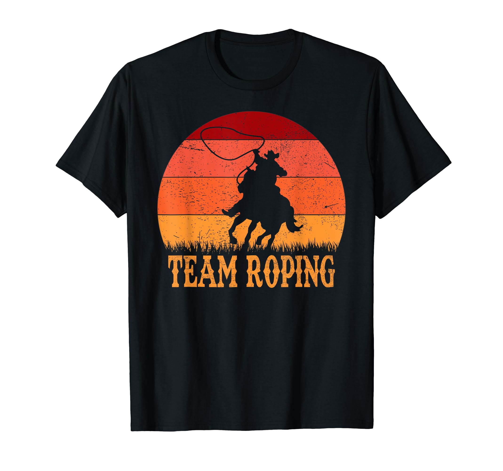 Team Roping Cowboy Heading And Heeling T-Shirt - Graphic Print Men Women - T-Shirt, Sweatshirt, Hoodie