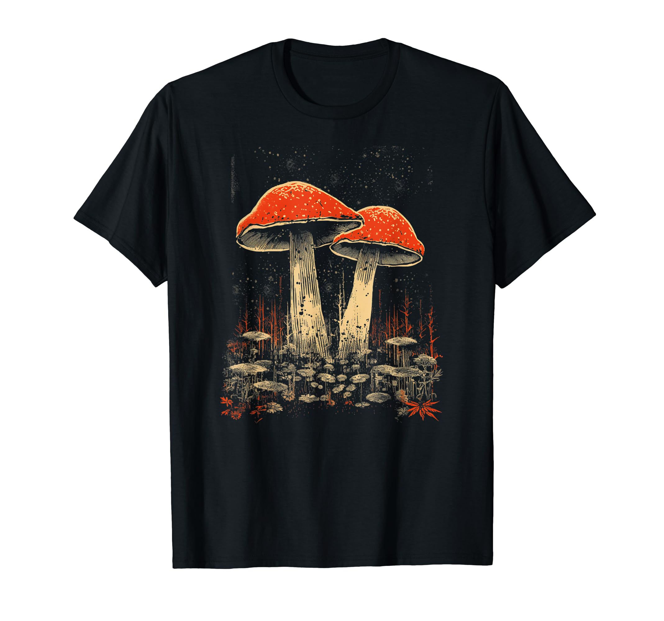 Mushroom Fungi Grunge Distressed 22 T-Shirt - Novelty Apparel Unisex - T-Shirt, Sweatshirt, Hoodie